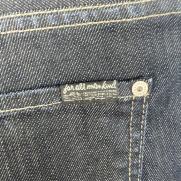 7 For All Mankind Short Austyn Relax Fit Straight Indigo Chester Jean Size 38 - Picture 7 of 10